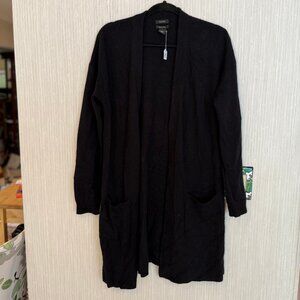 Black Cashmere Long Sweater M